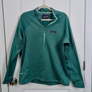 Patagonia | Green Crosstrek 1/4-Zip Fleece Pullover Women Size Large